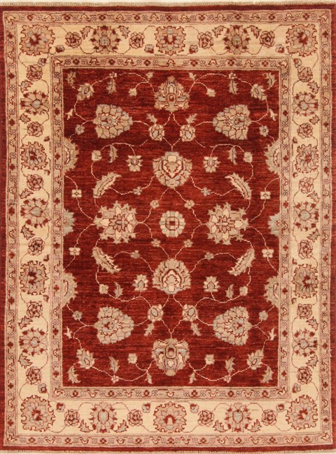 Ziegler Red Hand Knotted 41 X 57  Area Rug 250-20316 Image 0