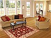 Ziegler Red Hand Knotted 41 X 57  Area Rug 250-20316 Thumb 5