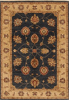 Ziegler Blue Hand Knotted 4'0" X 5'9"  Area Rug 250-20318