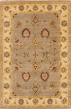 Ziegler Grey Hand Knotted 4'0" X 6'2"  Area Rug 250-20322