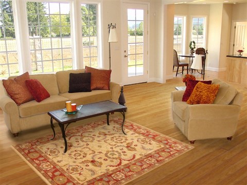 Pishavar Yellow Hand Knotted 52 X 69 Area Rug 250-20332 Image 5