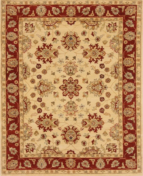 Ziegler Beige Hand Knotted 50 X 64  Area Rug 250-20334 Image 0