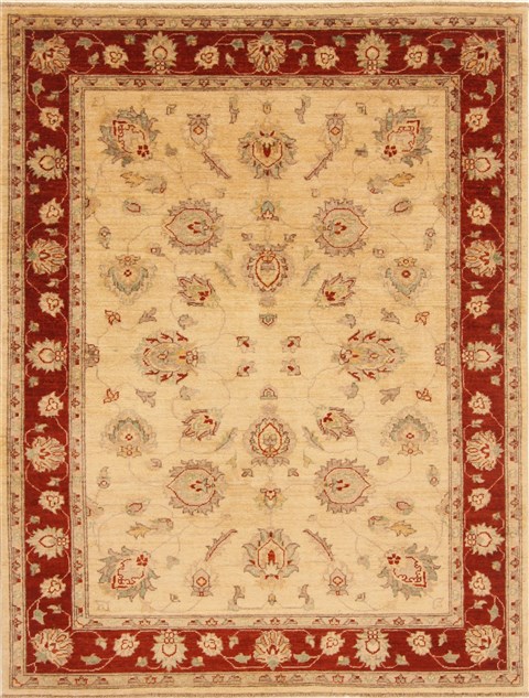 Pishavar Beige Hand Knotted 411 X 67 Area Rug 250-20336 Image 0
