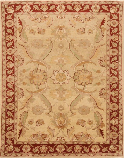 Pishavar Beige Hand Knotted 411 X 64  Area Rug 250-20342 Image 0