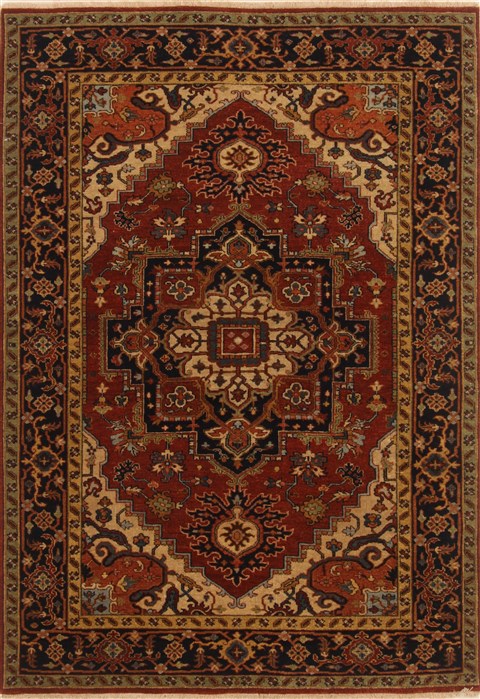 Serapi Brown Hand Knotted 50 X 73 Area Rug 250-20364 Image 0
