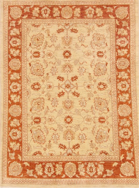 Pishavar Beige Hand Knotted 411 X 69 Area Rug 250-20365 Image 0