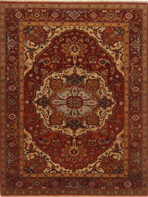 Serapi Red Hand Knotted 50 X 67 Area Rug 250-20366 Image 0