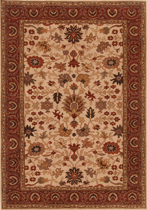 Serapi Beige Hand Knotted 411 X 73 Area Rug 250-20367 Image 0