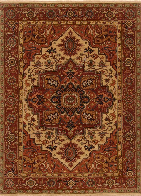 Serapi Brown Hand Knotted 51 X 70 Area Rug 250-20376 Image 0
