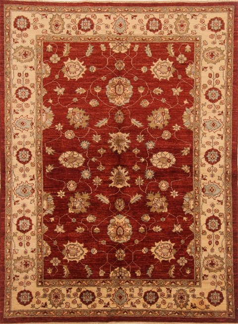 Pishavar Red Hand Knotted 58 X 79  Area Rug 250-20380 Image 0