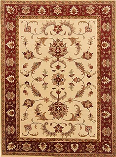 Ziegler Beige Hand Knotted 5'7" X 7'9"  Area Rug 250-20390