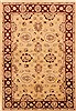 Pishavar Beige Hand Knotted 56 X 80  Area Rug 250-20393 Thumb 0