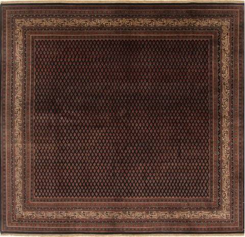 Herati Blue Square Hand Knotted 77 X 80  Area Rug 250-20394 Image 0