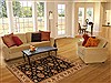 Agra Black Hand Knotted 51 X 70 Area Rug 250-20398 Thumb 5
