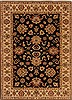 Agra Black Hand Knotted 51 X 70  Area Rug 250-20398 Thumb 0