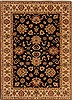 Agra Black Hand Knotted 51 X 70 Area Rug 250-20398 Thumb 0