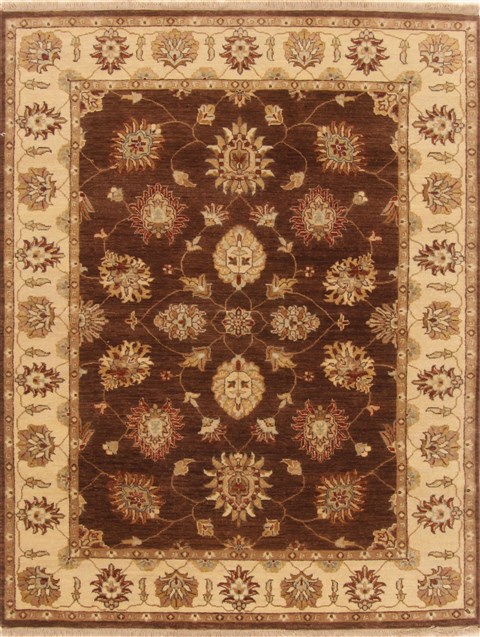 Ziegler Brown Hand Knotted 50 X 67  Area Rug 250-20402 Image 0