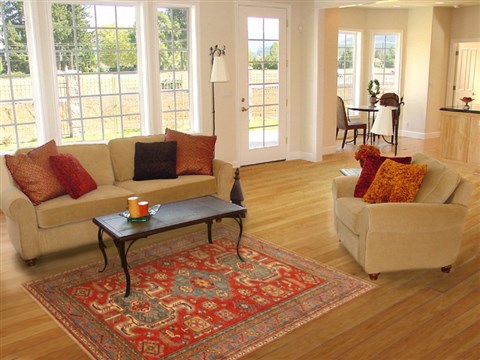 Kazak Red Hand Knotted 411 X 611 Area Rug 250-20404 Image 5