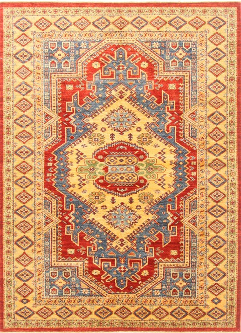 Kazak Red Hand Knotted 411 X 68 Area Rug 250-20423 Image 0