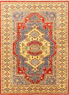 Pakistani Kazak Red Rectangle 5x7 ft Wool Carpet 20423
