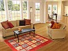 Bakhtiar Red Hand Knotted 49 X 70  Area Rug 250-20436 Thumb 5
