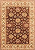 Agra Brown Hand Knotted 50 X 72  Area Rug 250-20444 Thumb 0