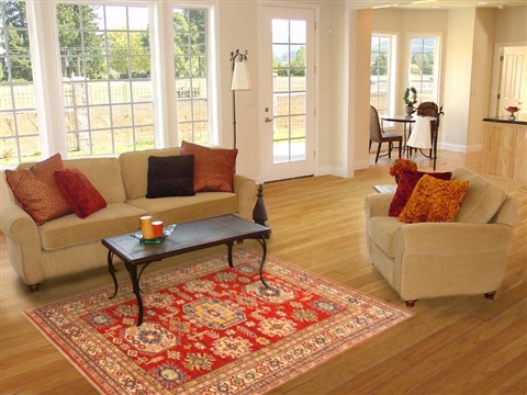 Kazak Red Hand Knotted 410 X 68 Area Rug 250-20453 Image 5