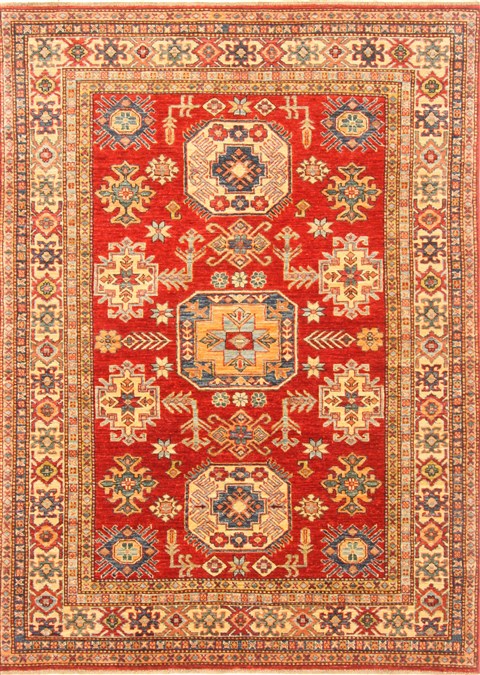 Kazak Red Hand Knotted 410 X 68 Area Rug 250-20453 Image 0