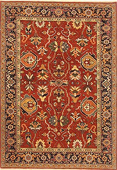 Serapi Orange Hand Knotted 5'0" X 7'1"  Area Rug 250-20464