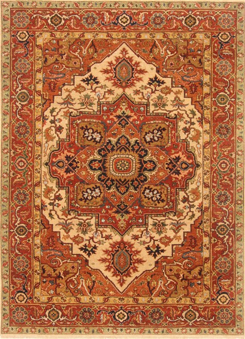 Serapi Brown Hand Knotted 50 X 610 Area Rug 250-20473 Image 0