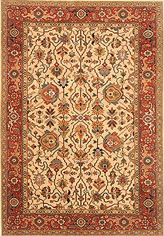 Serapi Beige Hand Knotted 5'0" X 7'1"  Area Rug 250-20479