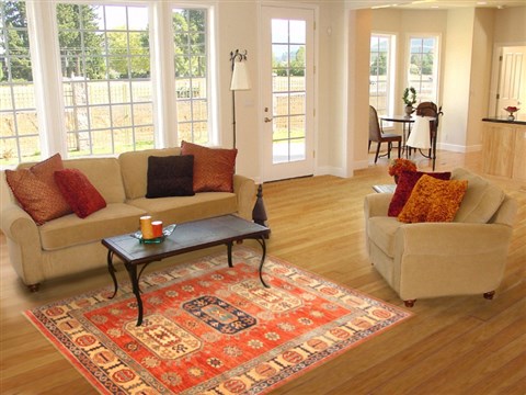 Kazak Brown Hand Knotted 410 X 69 Area Rug 250-20480 Image 5