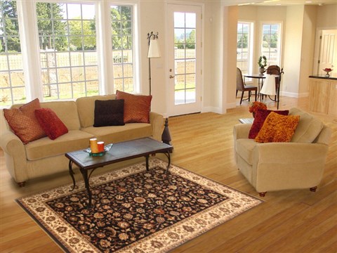 Kashan Black Hand Knotted 41 X 62 Area Rug 250-20494 Image 5