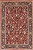 Kashan Red Hand Knotted 40 X 60 Area Rug 250-20498 Thumb 0