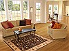 Kashan Beige Hand Knotted 41 X 511 Area Rug 250-20501 Thumb 5