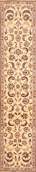 Nain White Runner Hand Knotted 23 X 910  Area Rug 100-20504 Image 0