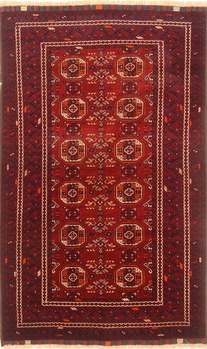 Khan Mohammadi Red Hand Knotted 38 X 510 Area Rug 250-20511 Image 0