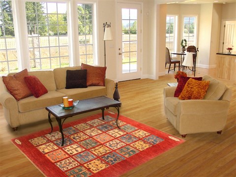Bakhtiar Red Hand Knotted 310 X 61 Area Rug 250-20514 Image 5