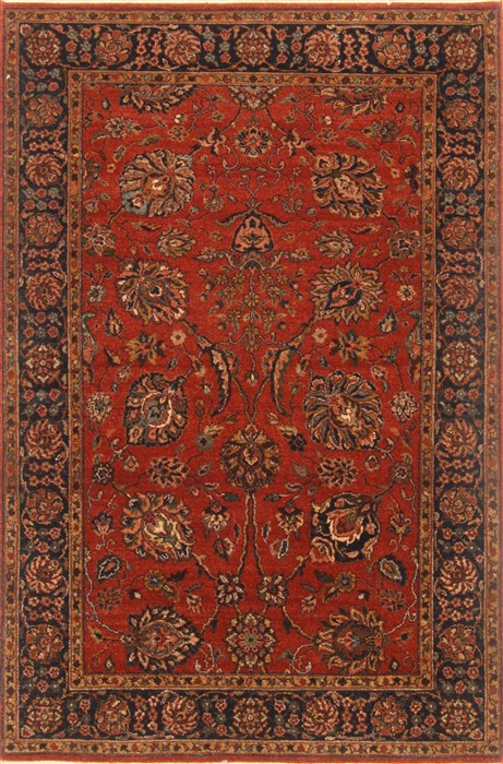 Tabriz Red Hand Knotted 40 X 60 Area Rug 250-20519 Image 0