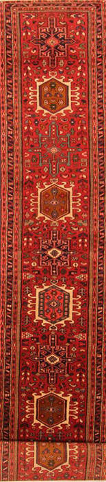 Karajeh Red Runner Hand Knotted 22 X 130  Area Rug 100-20522 Image 0