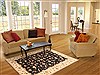 Kashan Black Hand Knotted 40 X 60 Area Rug 250-20523 Thumb 5