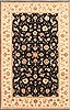 Kashan Black Hand Knotted 40 X 60 Area Rug 250-20523 Thumb 0