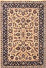 Kashan Beige Hand Knotted 40 X 61  Area Rug 250-20526 Thumb 0