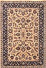 Kashan Beige Hand Knotted 40 X 61 Area Rug 250-20526 Thumb 0