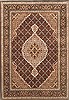 Tabriz Black Hand Knotted 43 X 60  Area Rug 250-20527 Thumb 0