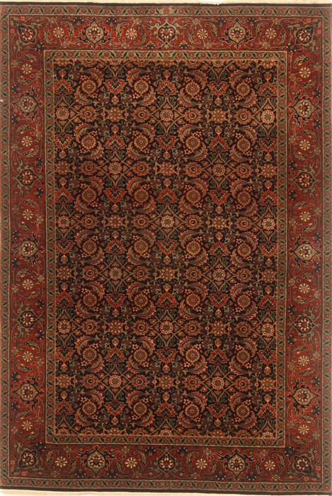 Herati Black Hand Knotted 41 X 511 Area Rug 250-20529 Image 0