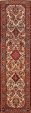 Enjilas Red Runner Hand Knotted 2'9" X 9'10"  Area Rug 100-20532