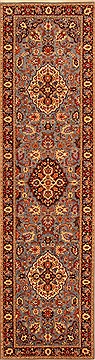 Romania Tabriz Blue Runner 10 to 12 ft Wool Carpet 20535