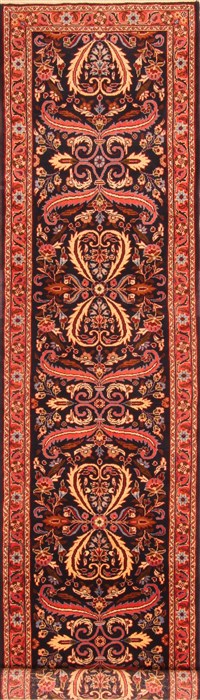 Mehravan Red Runner Hand Knotted 28 X 109  Area Rug 100-20536 Image 0