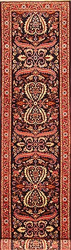 Mehravan Red Runner Hand Knotted 2'8" X 10'9"  Area Rug 100-20536